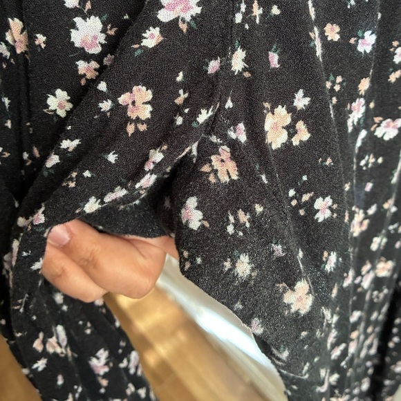 Torrid Black Floral Print Soft Jumpsuit 2S - Picture 15 of 15